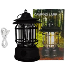 Luz de Camping Recargable 360° – Brillo Ajustable para Cada Aventura