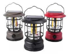 Luz de Camping Recargable 360° – Brillo Ajustable para Cada Aventura